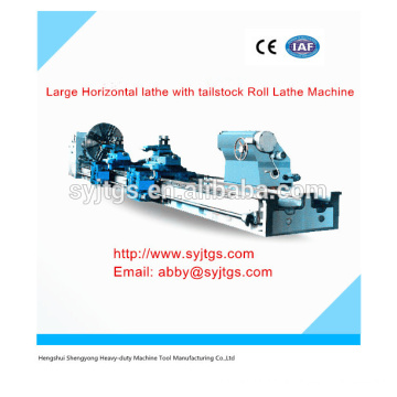 Grande machine de tour horizontal avec contre-queue Roll Lathe Machine Prix pour vente en stock